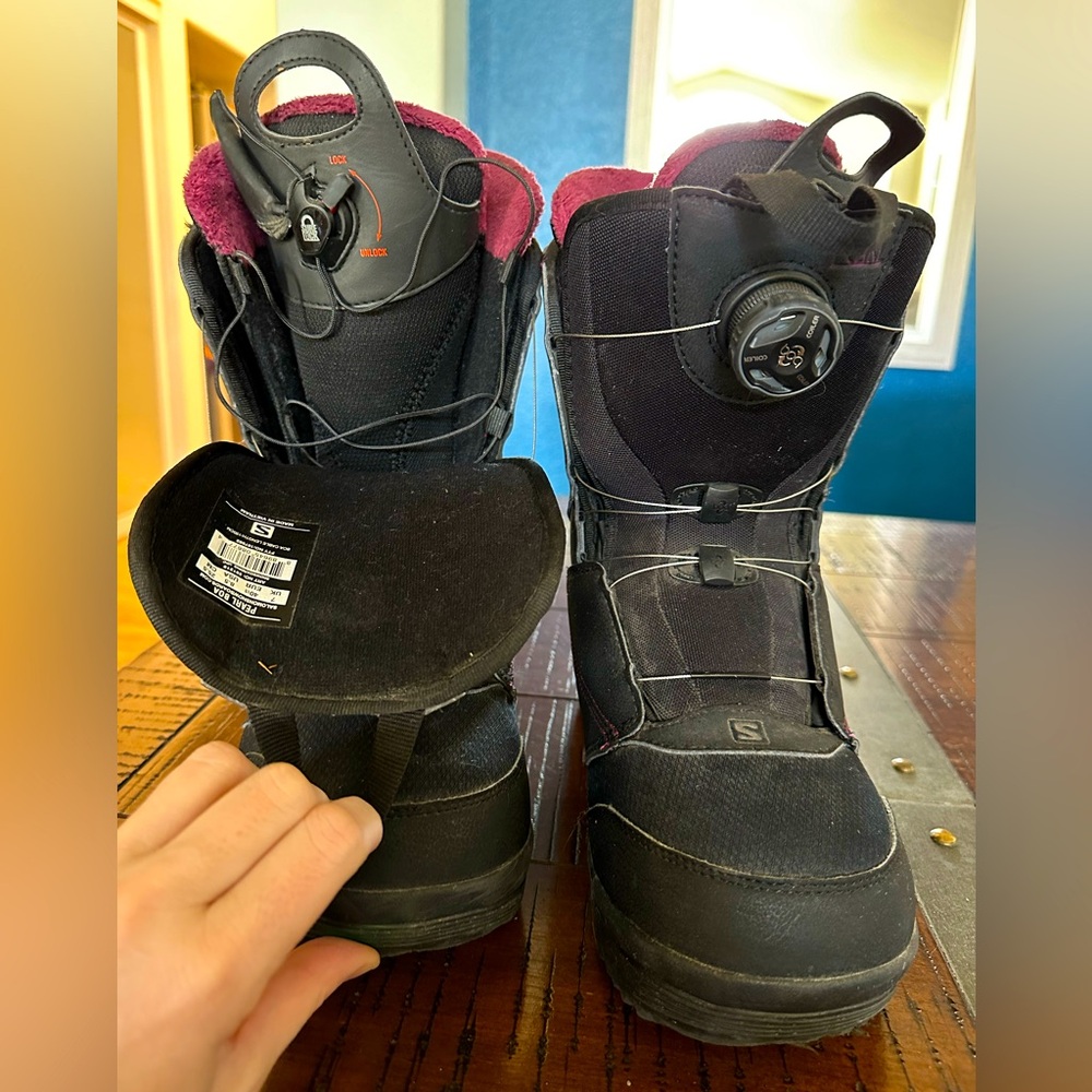 COPY - Salomon Pearl Boa Snowboard Boots.